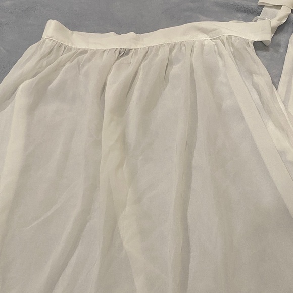 SHEIN Dresses & Skirts - SHEIN Ivory A-Line Chiffon Skirt